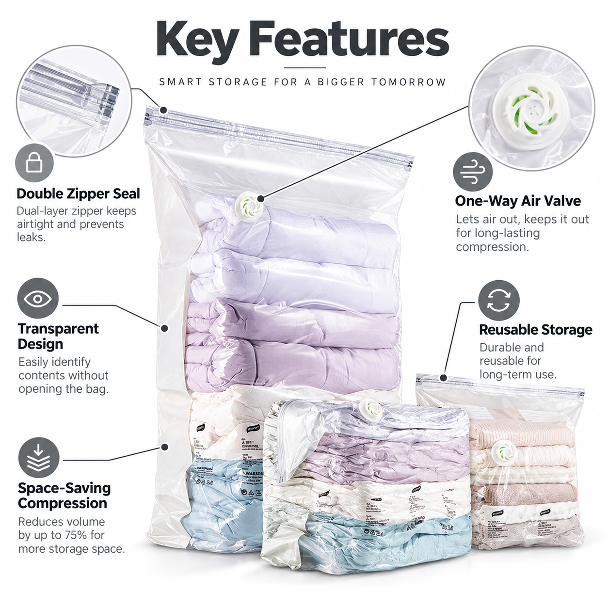 Reusable Vacuum Storage Bags 2