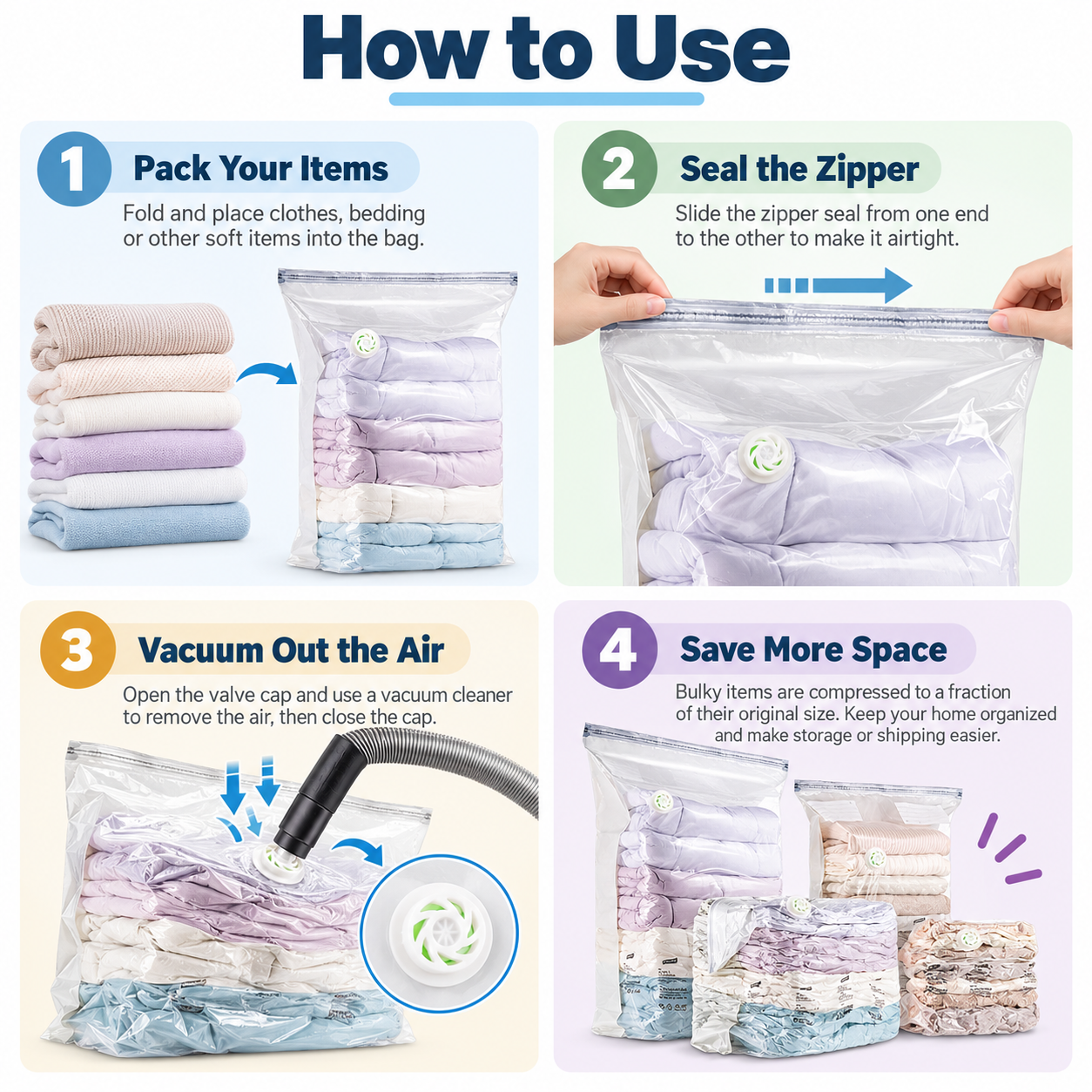 Reusable Vacuum Storage Bags 4