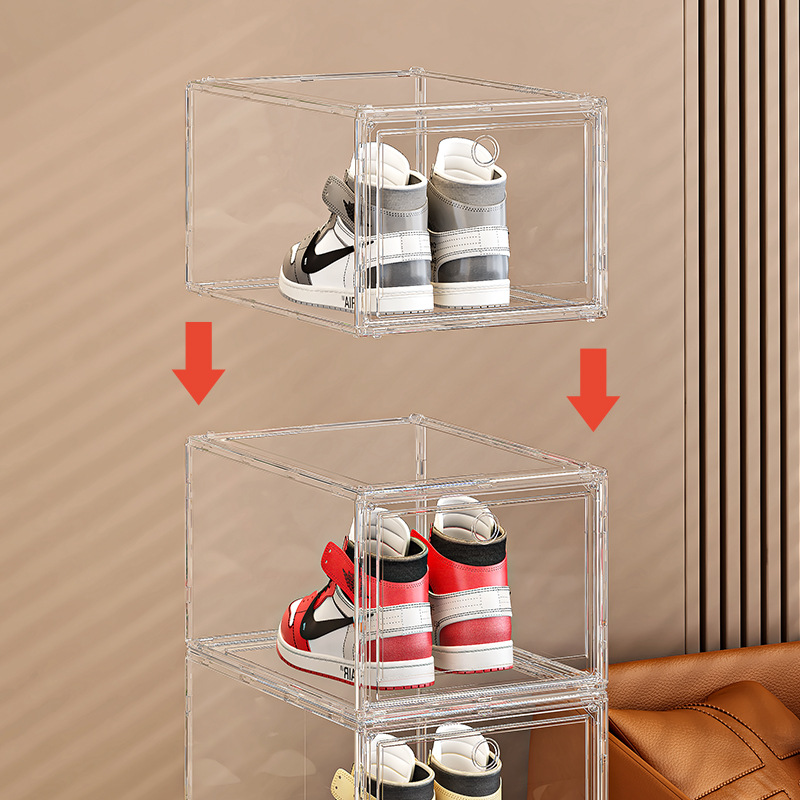 Stackable Clear Shoe Storage Boxes 4