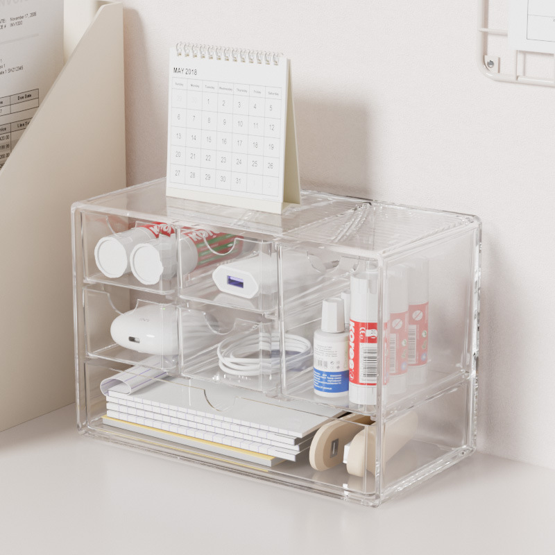 Clear Drawer Organizer Set 6